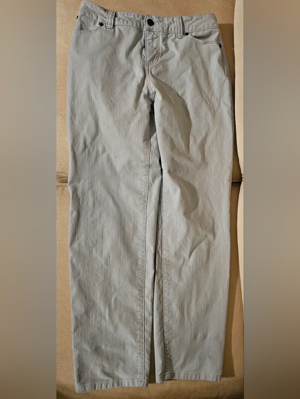 Talbots Straight Leg Jeans Light Wash Women’s Size 4 Soft Stretch Ankle Denim